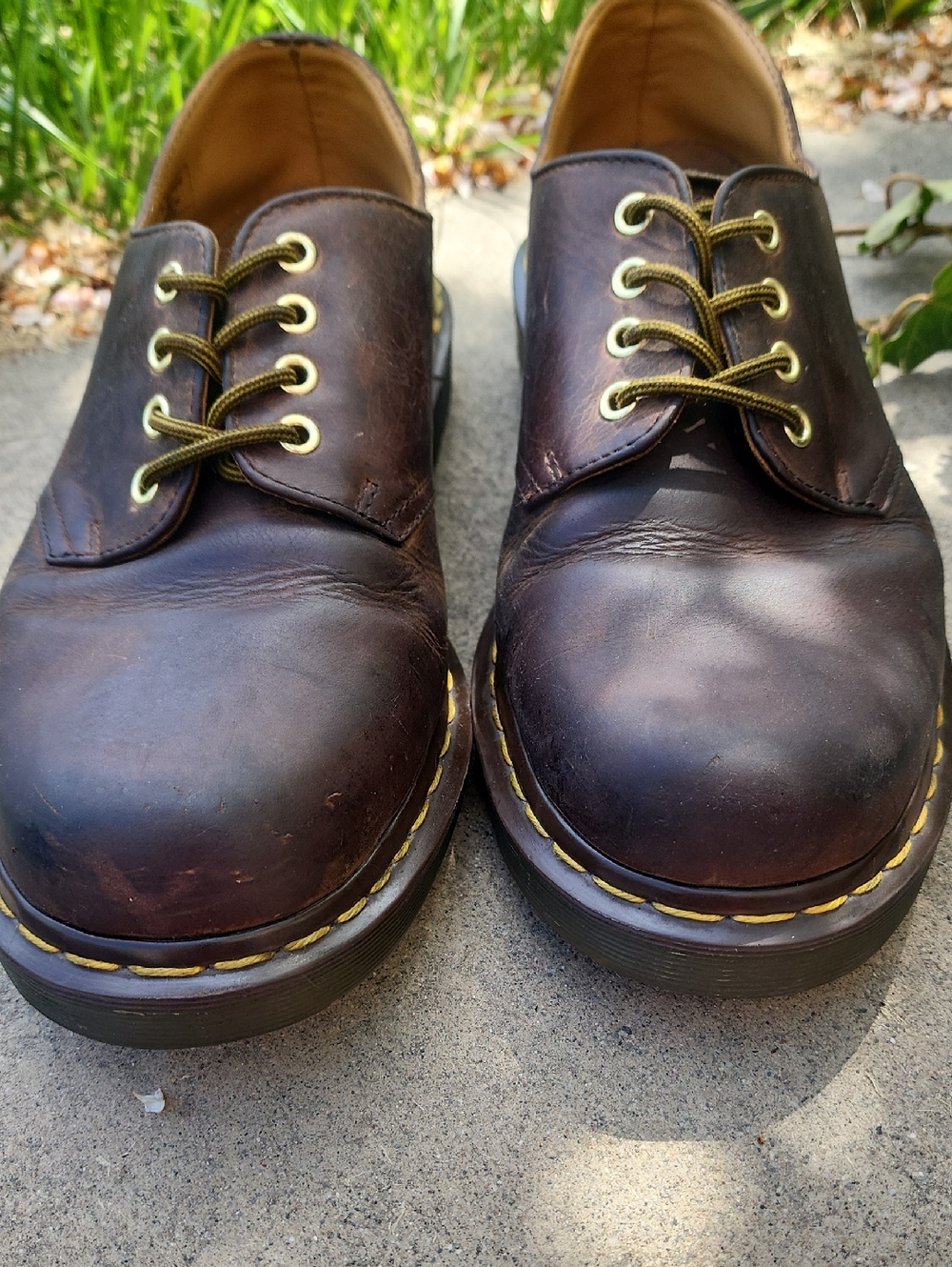 Dr. Martens Brown Leather 4-Eye Derby Oxfords - Picture 14 of 14